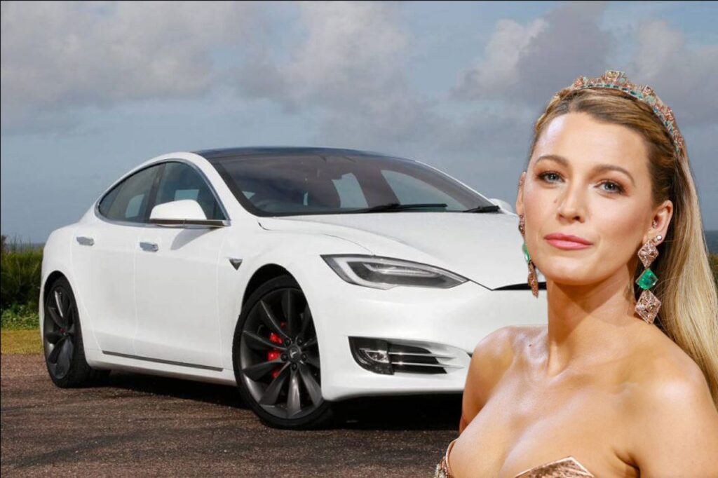 Hollywood-celebrities-who-own-a-tesla-in-2023-blake-lively-tesla-model-s-evtopspeed