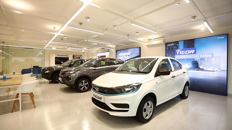 Tata Electric Car Showroom