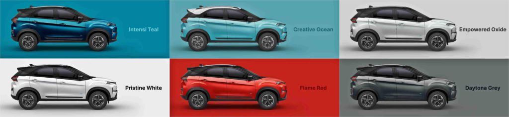 Tata Nexon EV Colour Option